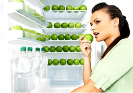 menú de mostra para a dieta favorita